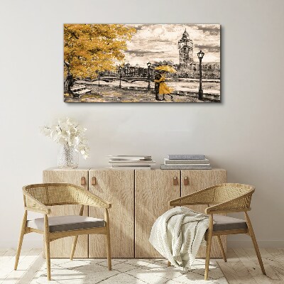 Obraz canvas Zlatá jeseň v Londýne