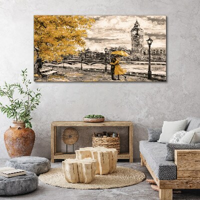 Obraz canvas Zlatá jeseň v Londýne