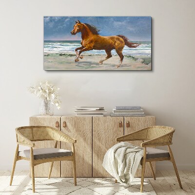Obraz canvas Cválajúci kôň od neznámeho umelca