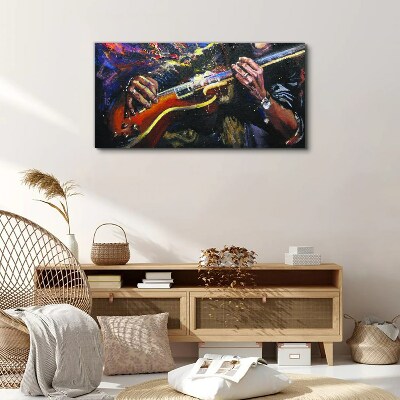 Obraz canvas Abstrakcie gitarové hudby