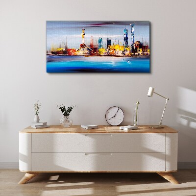 Obraz canvas Moderná panoráma mesta
