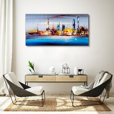 Obraz canvas Moderná panoráma mesta