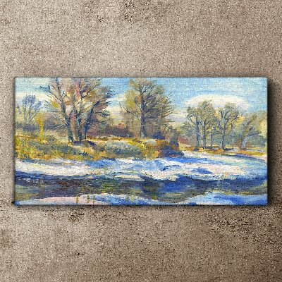Obraz canvas Zimné sneh lesné príroda