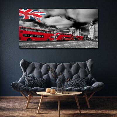 Obraz canvas Cestné londýnsky autobus