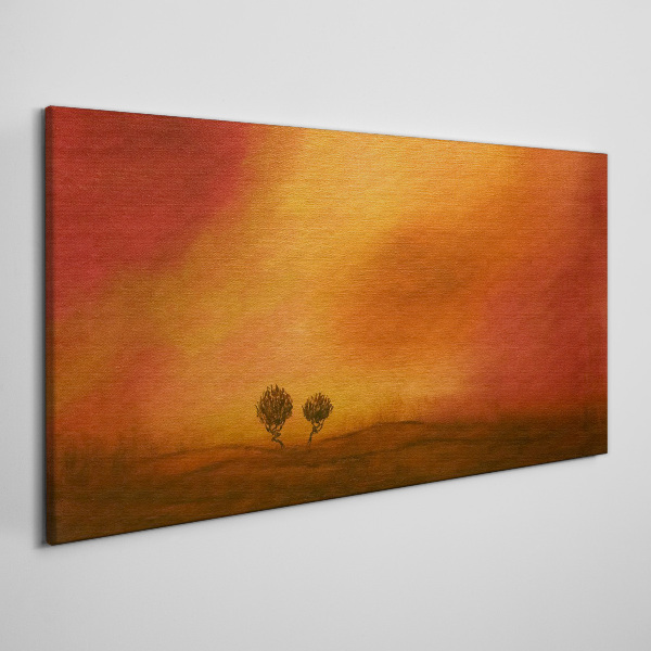 Obraz canvas Západ slnka nad obzorom