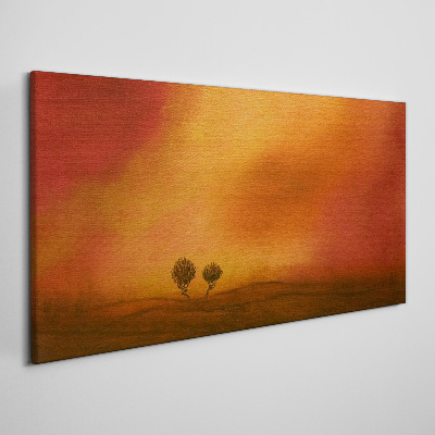 Obraz canvas Západ slnka nad obzorom
