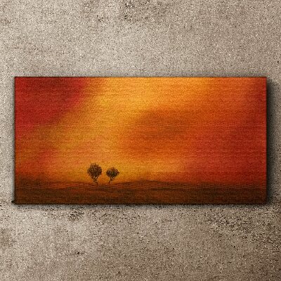 Obraz canvas Západ slnka nad obzorom