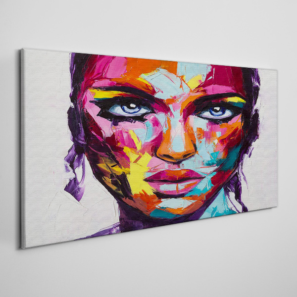 Obraz canvas Farebný portrét ženy
