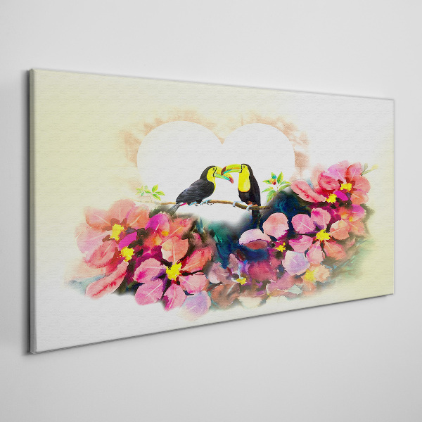 Obraz canvas Láska medzi kvetmi