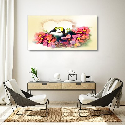 Obraz canvas Láska medzi kvetmi
