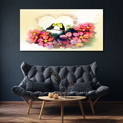 Obraz canvas Láska medzi kvetmi
