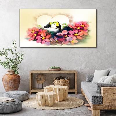 Obraz canvas Láska medzi kvetmi