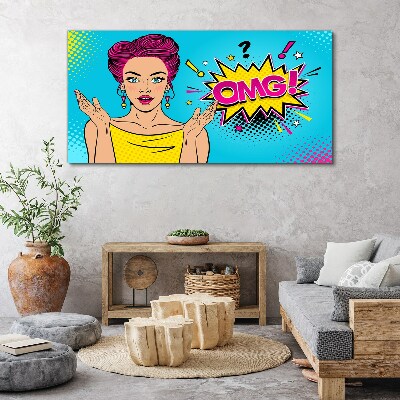 Obraz canvas Pop-artové prekvapenie
