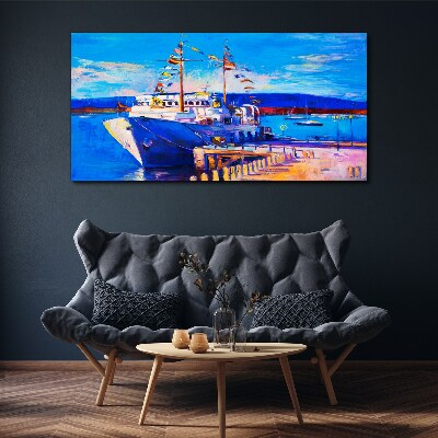 Obraz canvas Marina za slnečného dňa