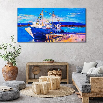 Obraz canvas Marina za slnečného dňa