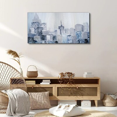 Obraz canvas abstrakcie město