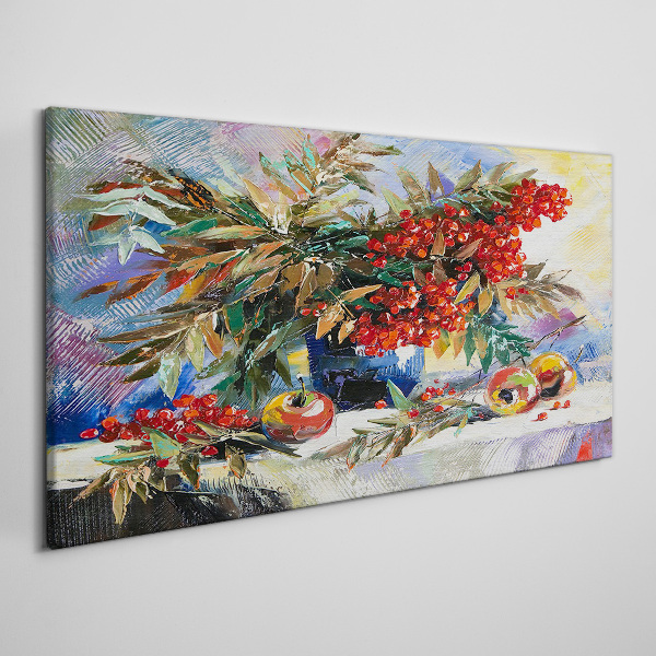 Obraz canvas Ovocná kytica s jarabinou
