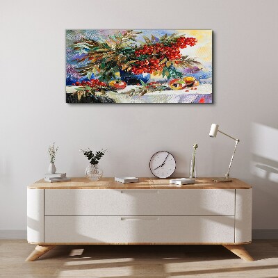 Obraz canvas Ovocná kytica s jarabinou