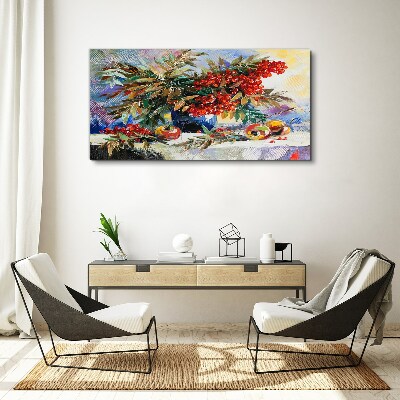 Obraz canvas Ovocná kytica s jarabinou