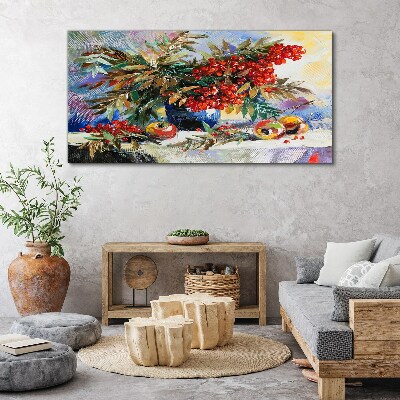 Obraz canvas Ovocná kytica s jarabinou