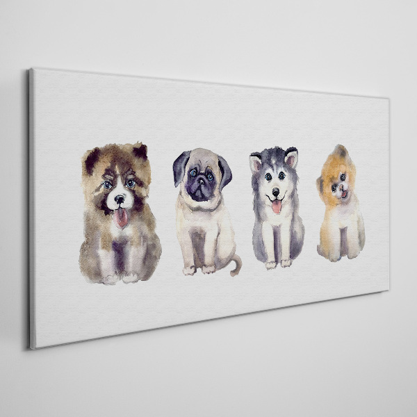Obraz canvas Abstrakcie zvierat psov