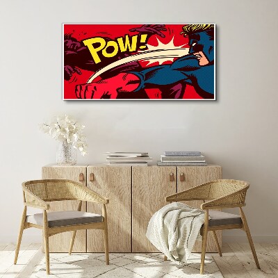 Obraz canvas Superhrdina v akcii