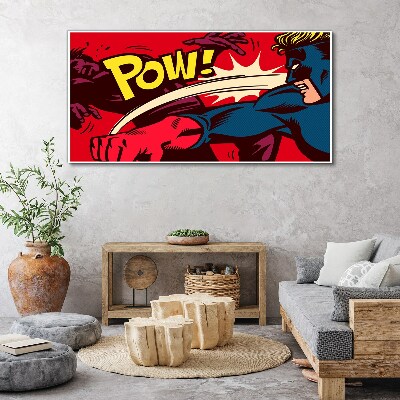Obraz canvas Superhrdina v akcii