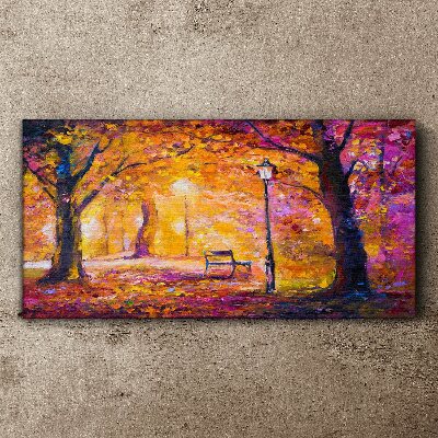 Obraz canvas Zlatá jeseň v parku
