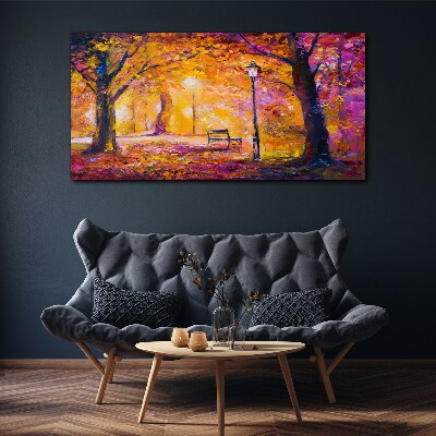 Obraz canvas Zlatá jeseň v parku