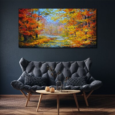Obraz na plátne jesenné Les