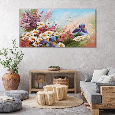 Obraz na plátne Maľovanie kvety rastlina