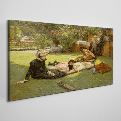 Obraz canvas Letné popoludnie v záhrade