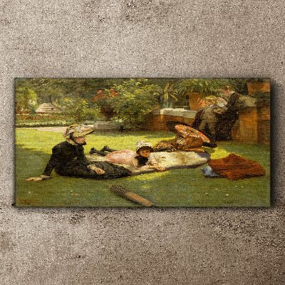 Obraz canvas Letné popoludnie v záhrade