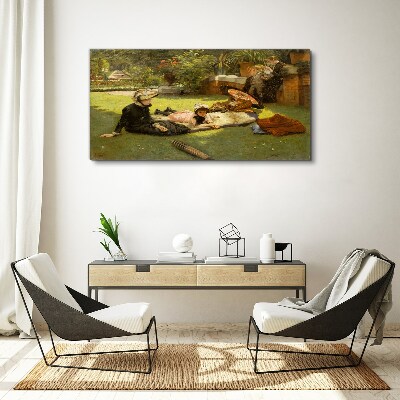 Obraz canvas Letné popoludnie v záhrade