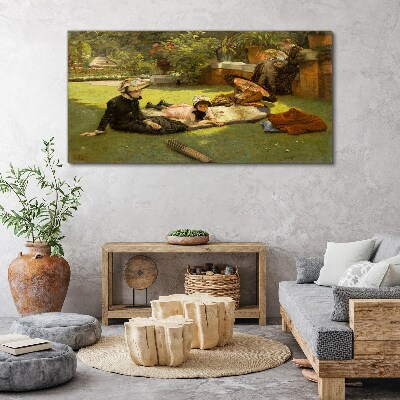 Obraz canvas Letné popoludnie v záhrade
