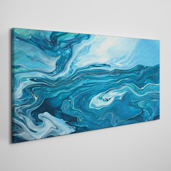 Obraz canvas Vlny oceánu v odtieňoch modrej