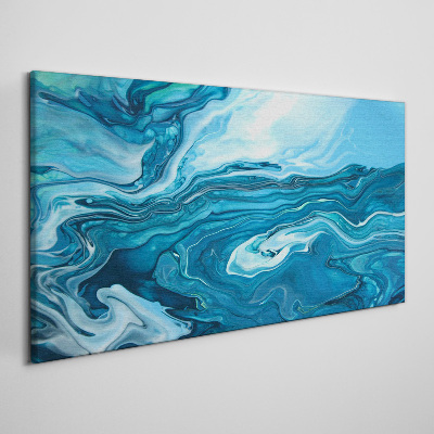 Obraz canvas Vlny oceánu v odtieňoch modrej