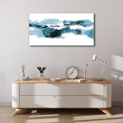 Obraz canvas Vlny oceánu v odtieňoch modrej