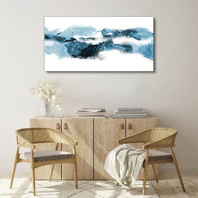 Obraz canvas Vlny oceánu v odtieňoch modrej