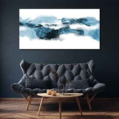 Obraz canvas Vlny oceánu v odtieňoch modrej
