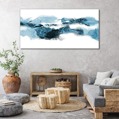 Obraz canvas Vlny oceánu v odtieňoch modrej