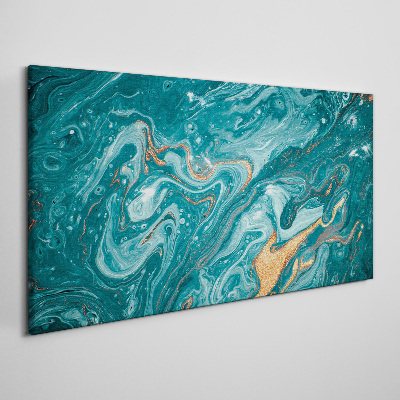 Obraz canvas Vlny oceánu s medenými akcentmi