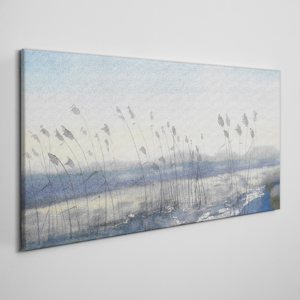 Obraz canvas Pokojná krajina s trávami