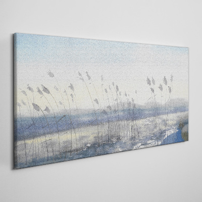 Obraz canvas Pokojná krajina s trávami