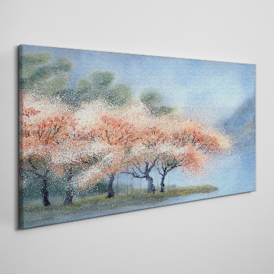 Obraz na plátne Strom kvety abstrakcie