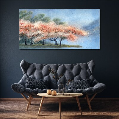Obraz na plátne Strom kvety abstrakcie