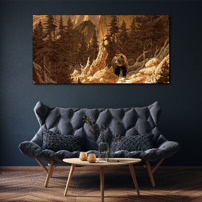 Obraz canvas Lesné medveď hôr divokej zveri