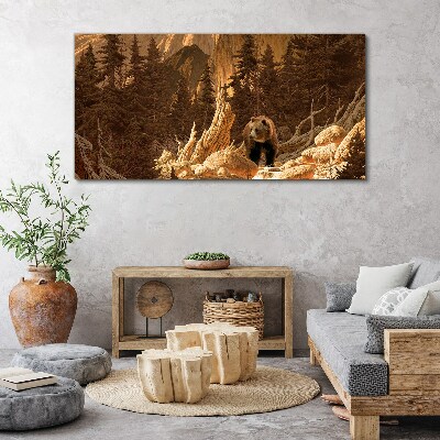 Obraz canvas Lesné medveď hôr divokej zveri