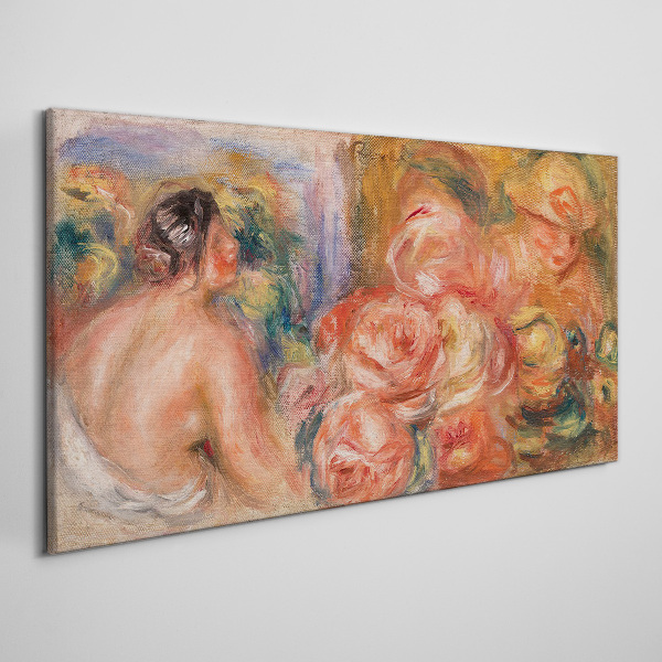 Obraz na plátne Abstrakcie žena kvety