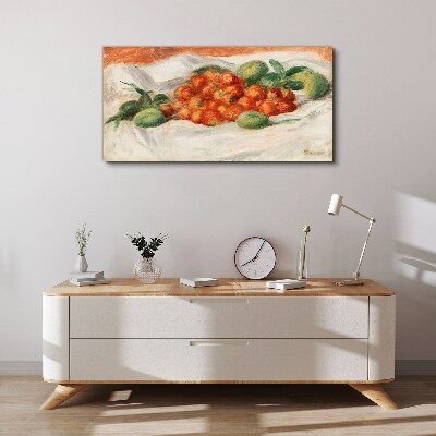 Obraz na plátne Ovocie mandlí jahody